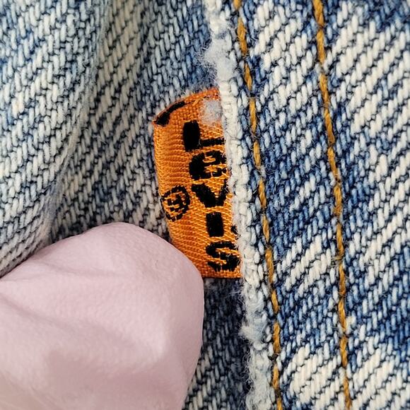 Vintage LEVIS 550 Tapered Baggy Jeans 32x29 Acid-Wash USA - Picture 4 of 16